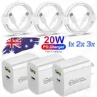 20W USB Type-C Wall Adapter Fast Charger PD Power For iPhone 14 13 12 11 XR iPad