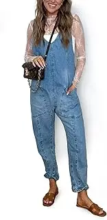 [Geerta] Denim Jumpsuit for Women, High Roller Jeans Jumpsuit Plus Size 2024 Overall Romper
