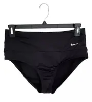 Nike Women's Swim Suit Bottoms High Waist Bikini, Size L, Black NESSA215-001 NWT