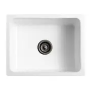 Baiachi 600X470X254mm Butler Farmhouse Kitchen Laundry Ceramic Sink Gun Metal Waste