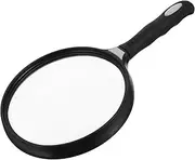 HOUDERCO Elderly Handheld Magnifying Lens Tool with Portable Handle for Comfortable Reading of Books Newspapers and Printed Materials Lightweight Design for Seniors