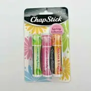 ChapStick Spring Collection Lip Balm Set ~ Jelly Bean ~ Cotton Candy ~ Peaches