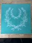 Chalk Couture Laurel Wreath Size D Transfer Stencil 18x18 New Retired