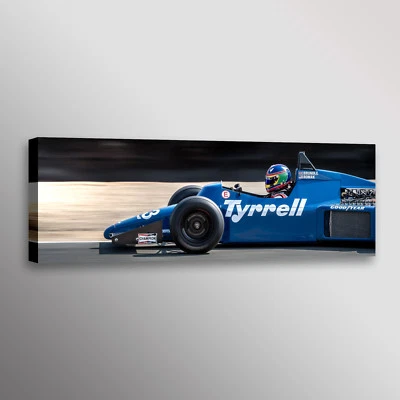 1985 Tyrrell 012 Formula 1 F1 Racecar Automotive Car Photo Wall Art Canvas Print