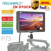 DHL FEELWORLD P7S 4K Monitor 7' Inch 2200nit 3G-SDI on Camera HDMI for DSLR