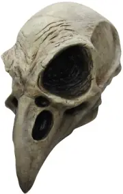 Ghoulish Productions Crow Skull Latex Face Mask Horror Halloween Cosplay
