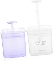 PENIKOKO 2 Pack Face Wash Foamer Foaming Cleanser Maker Cup for Skincare Sturdy Leakproof Shampoo Foam Bottles