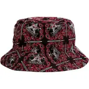 Thrasher Bandana Bucket HAT L/XL-Black/RED