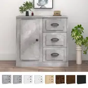 Sideboard Buffet Storage Side Cabinet High Gloss White Engineered Wood vidaXL