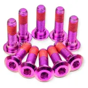 10x Kawasaki Ninja ZX10R 06-07 Purple Titanium Front Disc Rotor Bolts Threadlock
