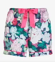 NEW PETER ALEXANDER FLORAL GARDEN POLY SATIN PJ SHORTS M RRP$59.95