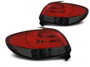 Pares ng Mga ilaw ng buntot for Peugeot 206 mula 1998->Red Smoke LED BAR LDPE21W