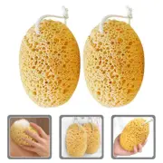 2 Pcs Foam Scrubber Exfoliating Body Sponges Bath Shower