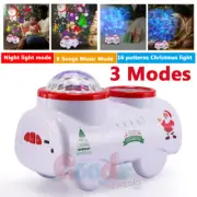 3 Modes Christmas Snowflake Projector Lamp LED Snowfall Laser Light Night Lamp