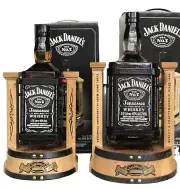 Jack Daniel's Pub Art Ltd Edit HUGE 3 LITRE Bottle & Cradle Boxed Set 2012-RARE!