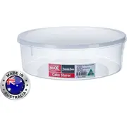 5 x Cake Storer with Lid 28cm Round Plastic Food Storage Cupcake Container Box