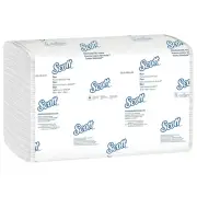 Control Hand Towels Slimfold (04442) with Fast-Drying Absorbency Pockets, White,