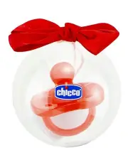 [Chicco] Nursing Physio Silicone Teat Soother Pacifier Dummy in Red