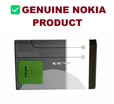 Genuine Battery BL-5C BL5C 1020mAh For Nokia 2118 6086 6108 6205 6555 6600 6620