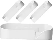 TINEASUR Toilet Storage -mounted Bathroom Holder Adhesive Shower Organizer White Save Space