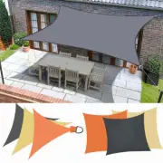 Waterproof Shade Sail Shadecloth Heavy Duty Sun Canopy Triangle Square Rectangle