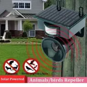 Solar Ultrasonic Pest Repeller PIR Motion Sensor Dog Bird Animal Repellent Scare