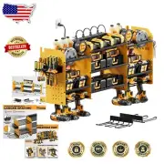 Maximize Space: Wall Mount Tool Organizer with Power Strip and 10 Drill Holders
