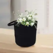 Wire Hanging Basket Kitchen Storage Basket Entrance Snack Basket Cosmetic Storage Box Hanging Cotton Rope Woven Storage Basket Home Storage Cotton Wir