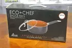 ECO + CHEF 2.6 QUART Sauce Pan COPPER SERIES Ceramic Non-Stick Coating NEW 2.6qt