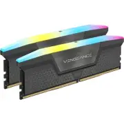 Corsair 32GB (2x16GB) Vengeance RGB DDR5 AMD Expo Memory, 6000Mhz CL36 RAM Black