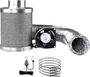 Greenfingers Grow Tent Ventilation Kit 6" 36W Hydroponics Duct Fan Carbon Filter
