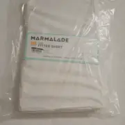 Marmalade™ Cotton Jersey Knit Fitted Crib Sheet in White STANDARD