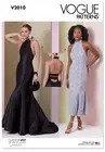 VOGUE SEWING PATTERN 2010 MISSES 6-14 OPEN BACK HALTER TRUMPET EVENING DRESS