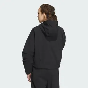 【adidas 愛迪達】外套 女款 運動外套 風衣外套 亞規 CITY ESC WV JKT 黑 IP7035(S2162)