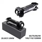 ±6/17° Bike Handlebar Stems Al Alloy Road Mountain Bicycle Stem 28.6*31.8mm