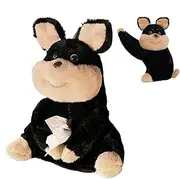Plush Car Tissue Holder | Cartoon Animal Napkin Dispenser Box for Auto Back Seat,Easy Installation, Car Headrest Tissue Organizer for Traveling, Road Trip