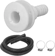 3/4 Inch Bilge Pump Installation Kit, Flexible Easy Install Bilge Pump Hose Leakproof Light Black for Bilge Pumps with 3/4 Inch Outlet