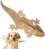 SPOT Skinneeez Leather Lizard - Stuffing Free Dog Toy Made from Real Leather with 2 Squeakers, Mess Free Design for Strong Chewers, Tug Toy for Medium Dogs and Puppies - 15in