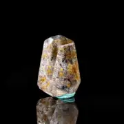 2.9Ct 100% Natural Golden Sun Rutile Flowers Crystal Quartz Pendant Polished