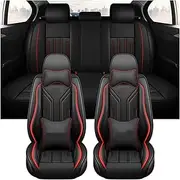 Automotive Seat Covers for BMW E60 F30 E46 E36 E39 E30 Universal Car Seat Covers Car Seat Cover(9 Piece-C)