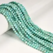 Natural Green Amazonite Faceted Round Beads Size 2mm 3mm 4mm 15.5" Strand