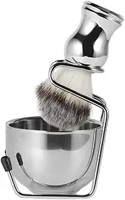 ORFOFE 1 Set Shaving Brush for Men Kit with Durable Shaving Bowl Stand Cleaning Brush Practical for Effortless Preparation Maintenance