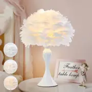 Table Lamp LED Metal Touch Multicolor Novelty Romantic Feathers USB Medium Decor