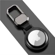 For Apple AirTag Heavy Duty Metal Magnetic Case Air Tag Shell Shockproof Cover Black