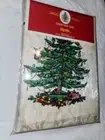 NEW SPODE Christmas Tree Holiday Tablecloth 60”x102” Rectangle Seats 8/10