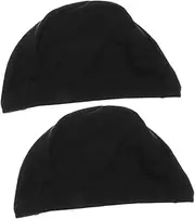 [WESIEVYA] Helmet Liner Cap Breathable Quick-Drying Hat Multi-Function Cycling Hat Black 2pcs Pack