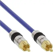 InLine 89415P RCA Cable Audio Premium Gold-Plated Connectors 1x RCA Male/Male 15 m