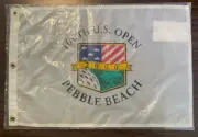 Official 2000 US Open Pebble Beach Embroidered Golf Pin Flag Tiger Woods NEW