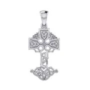 Tree of Life Cross 925 Sterling Silver Pendant Spiritual Symbolic Faith Jewelry