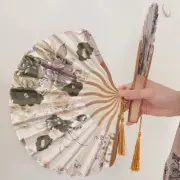 Portable Ancient Style Hand Fan Folding Cool Fan Hanfu Props Summer Hand Held